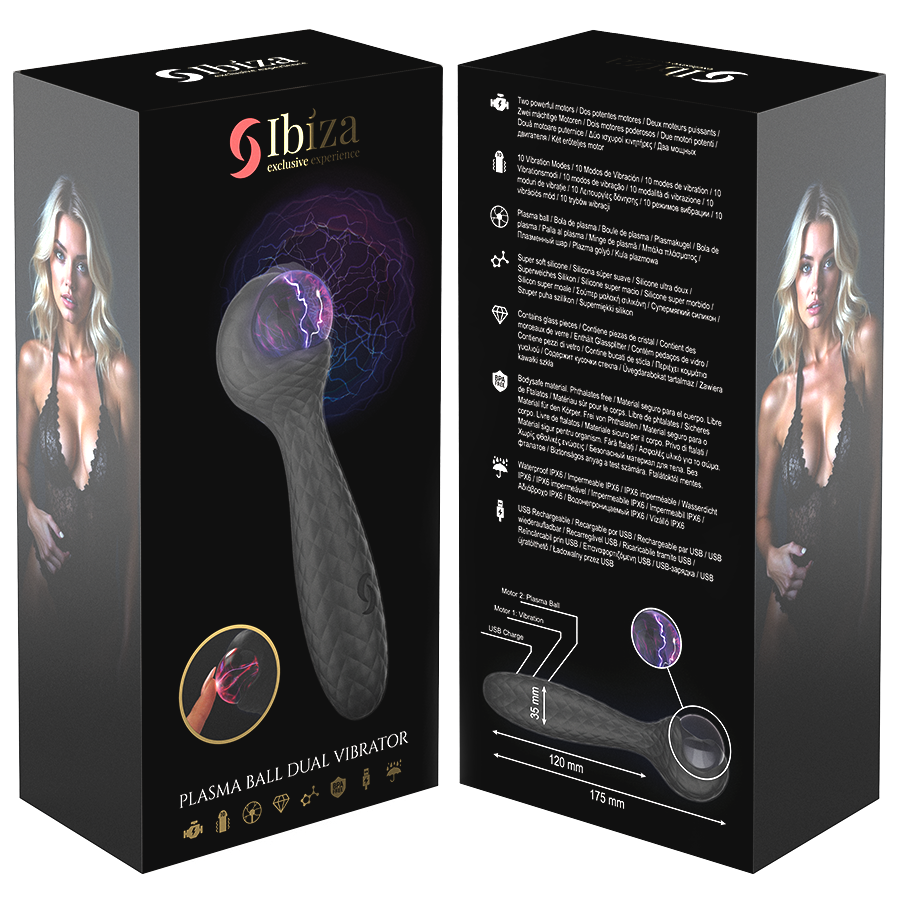 IBIZA - VIBRATEUR ET STIMULATEUR À PLASMA SPHERE