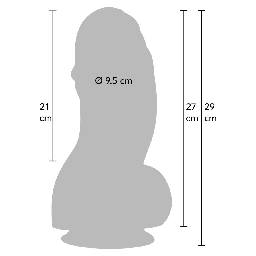 HIDDEN DESIRE - INFERNO GODEMICHET FAT BOYS 27 CM