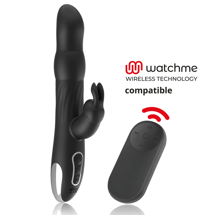 BRILLY GLAM - MOEBIUS VIBROMASSEUR RABBIT ET ROTATIF + TÉLÉCOMMANDE WATCHME