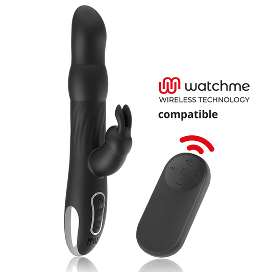 BRILLY GLAM - MOEBIUS VIBROMASSEUR RABBIT ET ROTATIF + TÉLÉCOMMANDE WATCHME