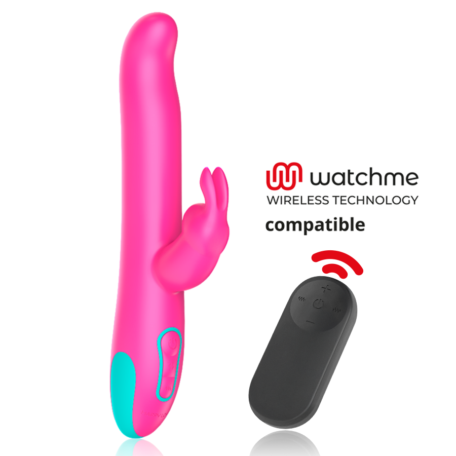 HAPPY LOKY - PLUTO VIBROMASSEUR RABBIT ET ROTATIF + TÉLÉCOMMANDE WATCHME