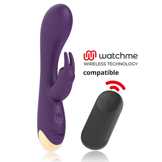 TREASURE - LAURENCE VIBROMASSEUR RABBIT + TÉLÉCOMMANDE WATCHME