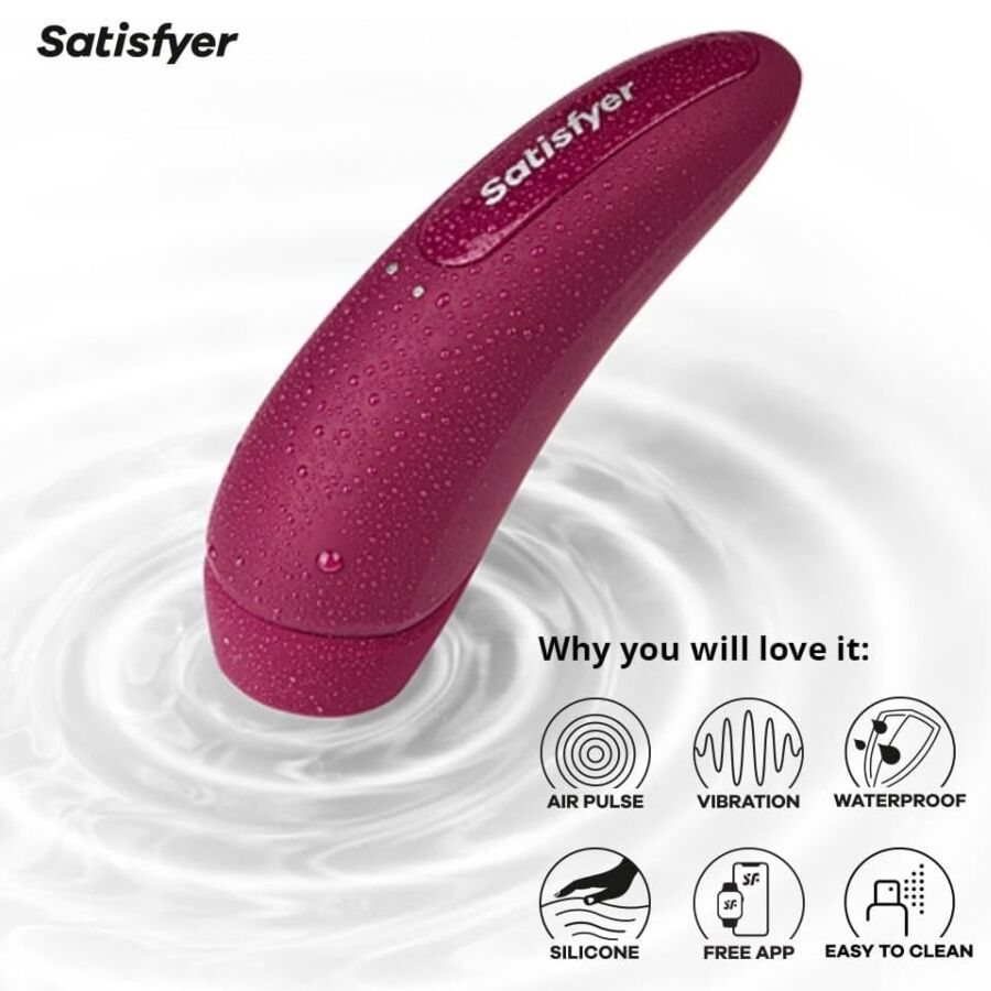 SATISFYER - CURVY 1 ROUGE ROSE
