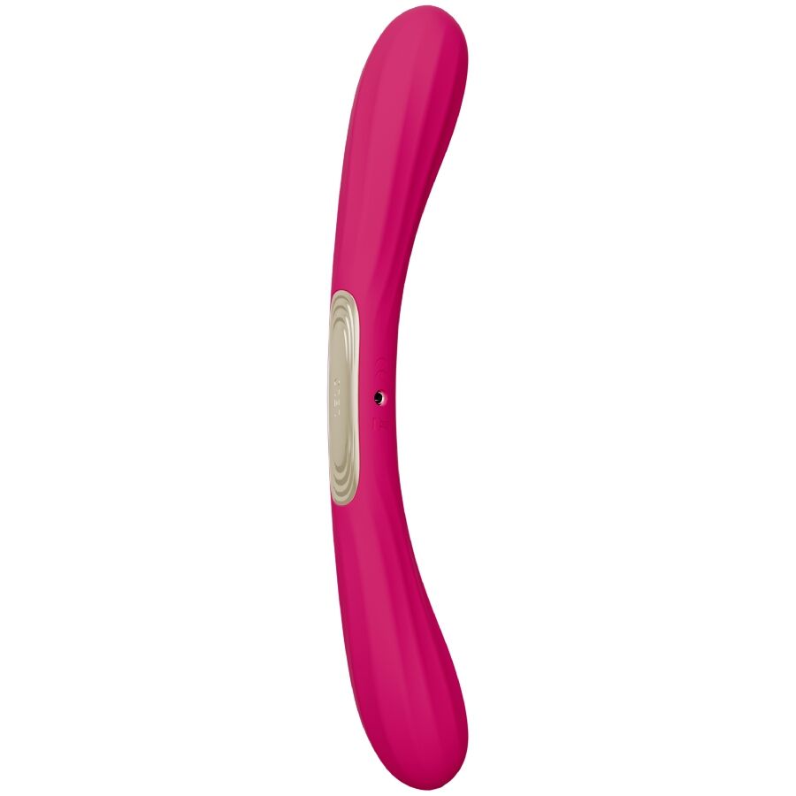 LELO - BOOMERANG VIBRATEUR À DOUBLE EXTRÉMITÉ CERISE