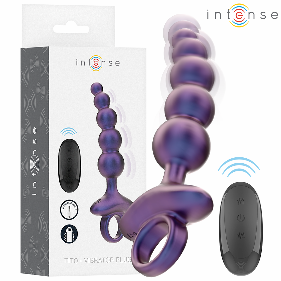 INTENSE - TITO PLUG ANAL VIBRANT MODÈLE 3 TÉLÉCOMMANDE