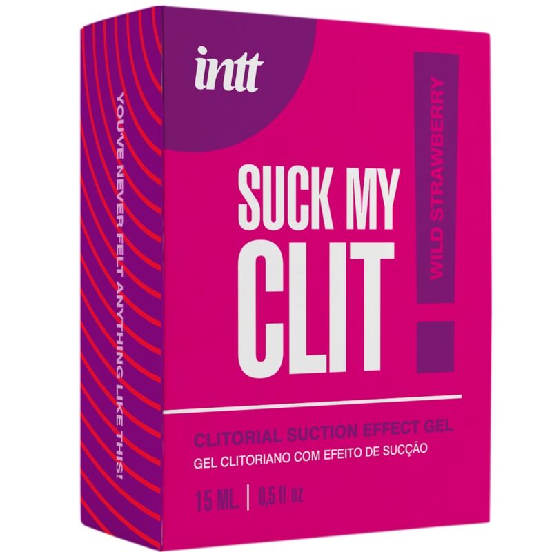INTT -  SUCK MY CLIT GEL EFFET SUCCION FRAISE SAUVAGE 15 ML
