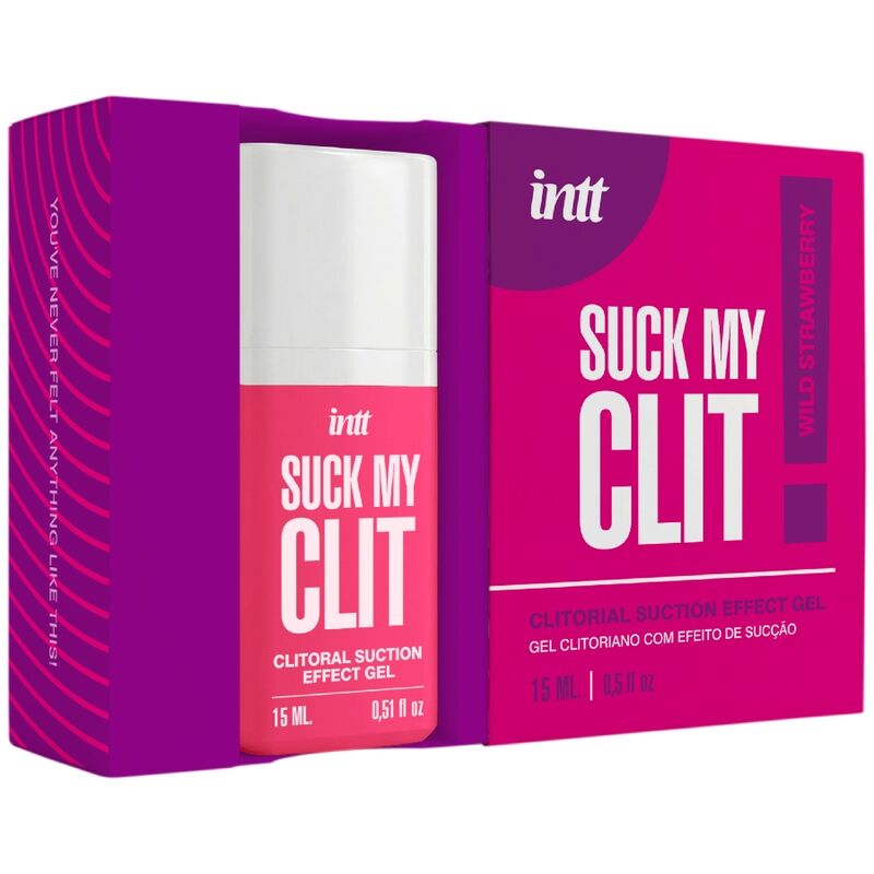 INTT -  SUCK MY CLIT GEL EFFET SUCCION FRAISE SAUVAGE 15 ML