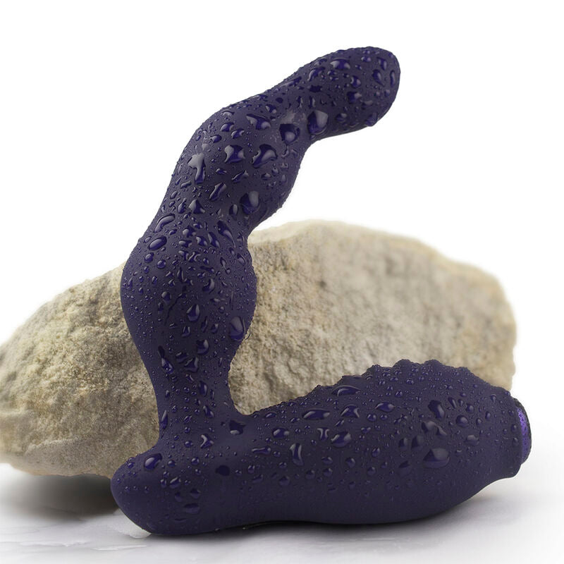 ROCKS-OFF - MINI BAGUETTE RECHARGEABLE 16 FONCTIONS ROSE PIVOINE