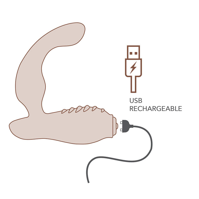 ROCKS-OFF - MINI BAGUETTE RECHARGEABLE 16 FONCTIONS ROSE PIVOINE