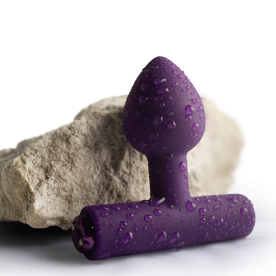 ROCKS-OFF - MINI BAGUETTE RECHARGEABLE 16 FONCTIONS ROSE PIVOINE