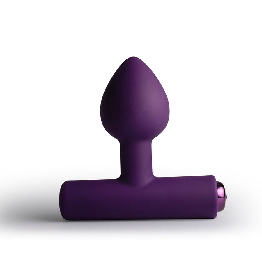 ROCKS-OFF - MINI BAGUETTE RECHARGEABLE 16 FONCTIONS ROSE PIVOINE