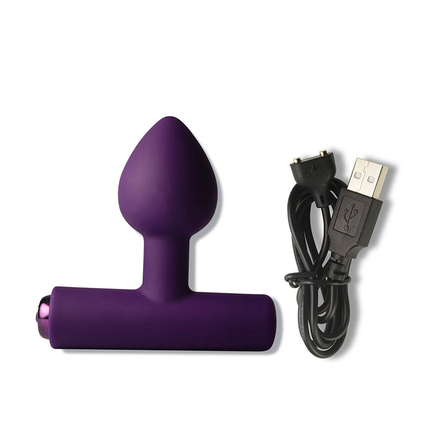 ROCKS-OFF - MINI BAGUETTE RECHARGEABLE 16 FONCTIONS ROSE PIVOINE