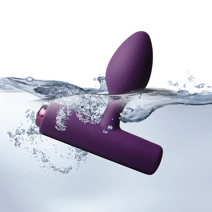 ROCKS-OFF - MINI BAGUETTE RECHARGEABLE 16 FONCTIONS ROSE PIVOINE