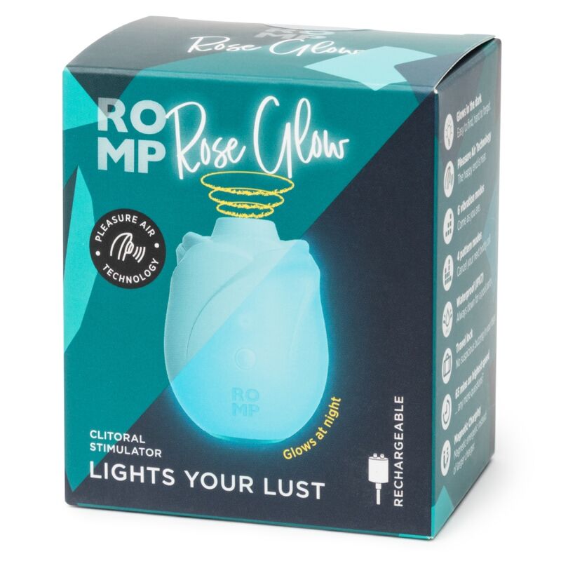 ROMP - ROSE OUTIL DE SUCCION CLITORIDIENNE GLOW PHOSPHORESCENT