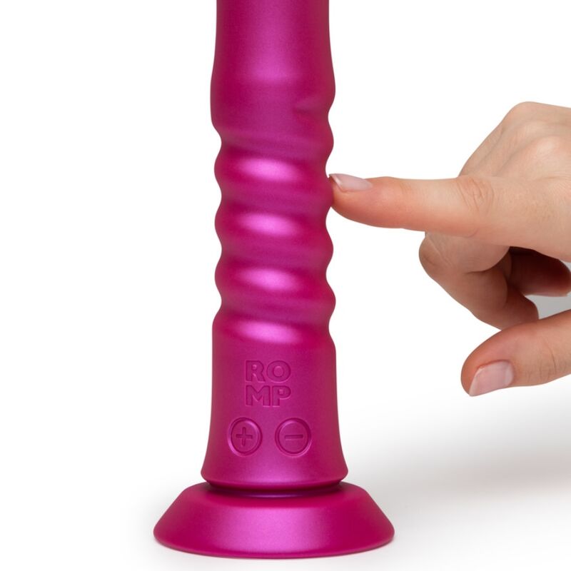 ROMP - JIGGLE VIBRATEUR À VENTOUSE ROSE, AVEC MOUVEMENTS DE HAUT EN BAS