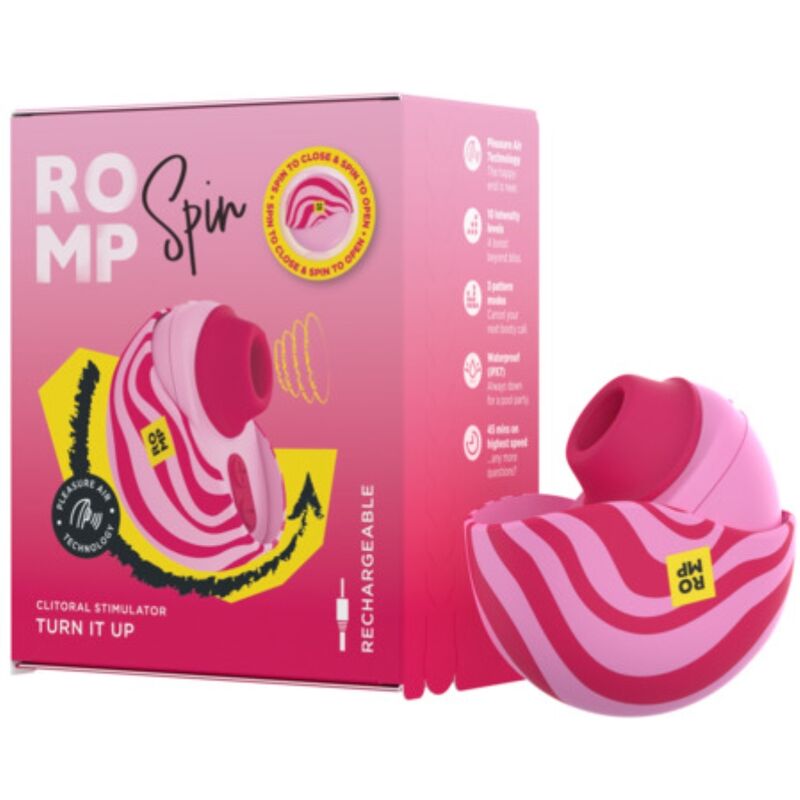 ROMP - ANTITUDE DE SUCCION CLITORIELLE ROTATIVE AVEC OUVERTURE ET FERMETURE ROTATIVES
