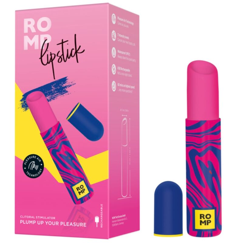 ROMP - ROUGE À LÈVRES STIMULANT LE CLITORIS 7 NIVEAUX