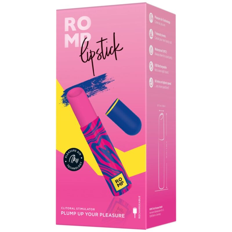 ROMP - ROUGE À LÈVRES STIMULANT LE CLITORIS 7 NIVEAUX
