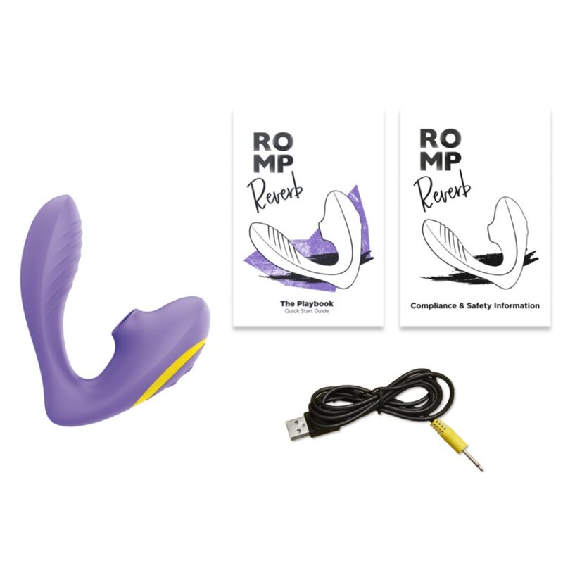 ROMP - REVERB STIMULATEUR DE POINT G ET APPAREIL DE SUCCION CLITORIALE REVERB VIOLETTE