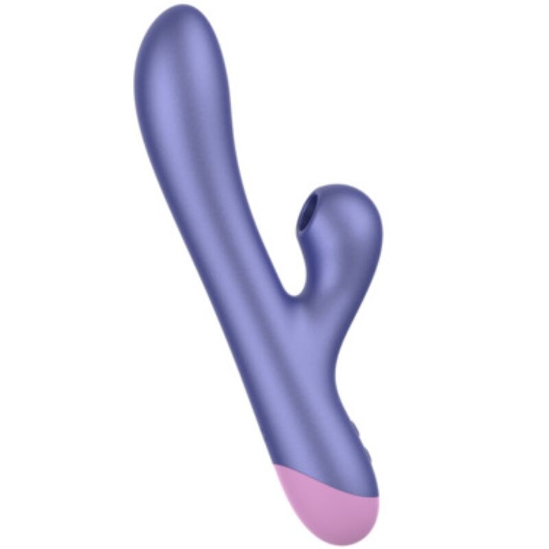 ROMP - PULSE VIBRATEUR DOUBLE POINT G RABBIT BLEU ÉLECTRIQUE