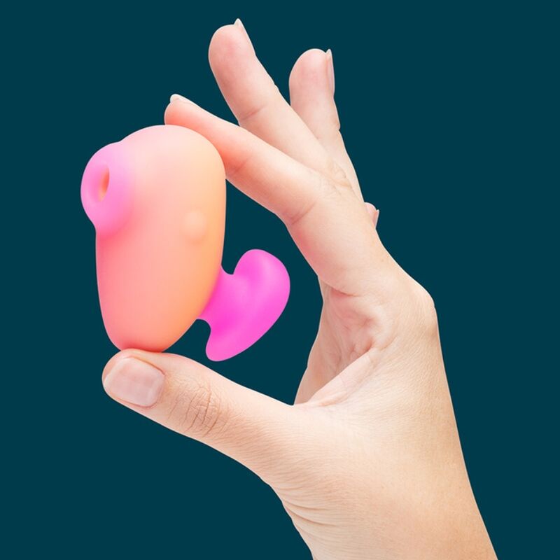 ROMP - KISS VIBRATEUR À DOIGTS RECHARGEABLE À SUCCION CLITORIALE