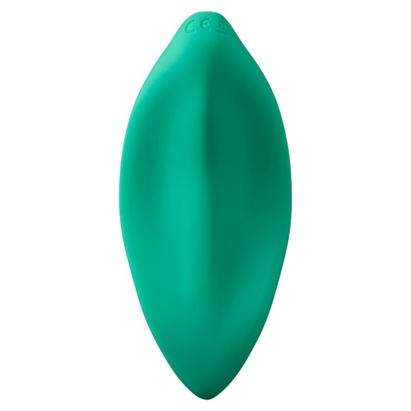 ROMP - VIBRATEUR WAVE STIMULATEUR CLITORIAL FORME ERGONOMIQUE VERT D'EAU