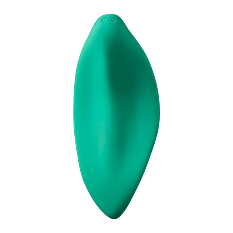 ROMP - VIBRATEUR WAVE STIMULATEUR CLITORIAL FORME ERGONOMIQUE VERT D'EAU