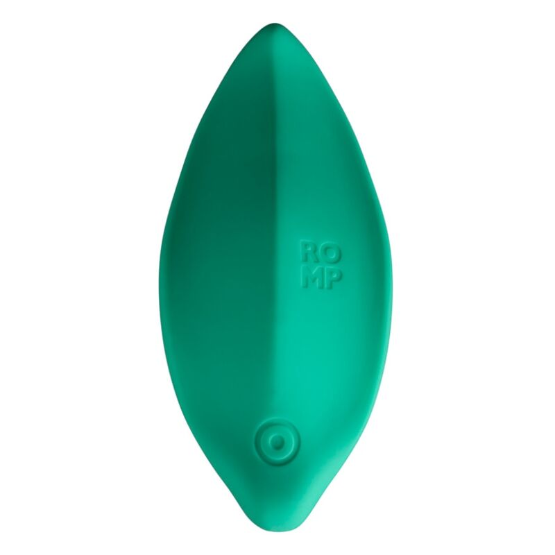 ROMP - VIBRATEUR WAVE STIMULATEUR CLITORIAL FORME ERGONOMIQUE VERT D'EAU