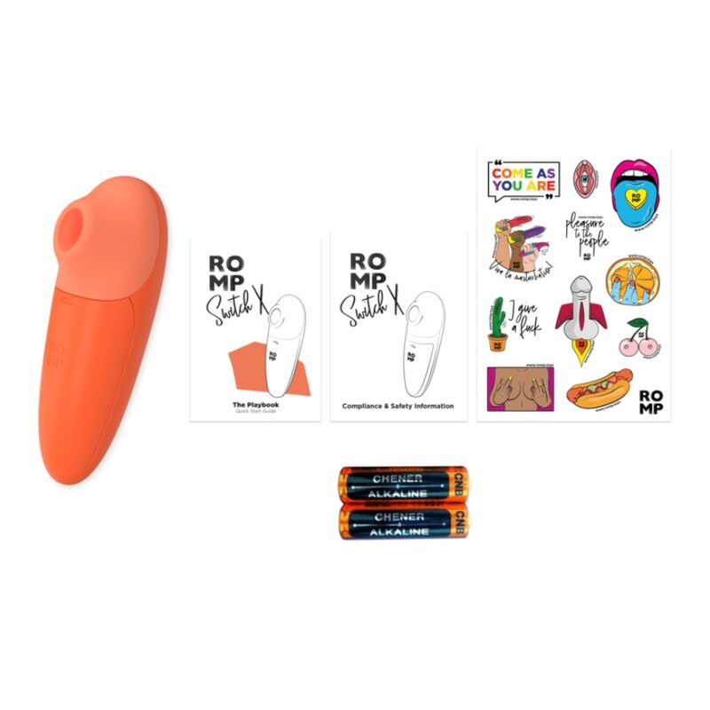 ROMP - SWITCH X STIMULATEUR CLITORIAL 6 NIVEAUX ORANGE