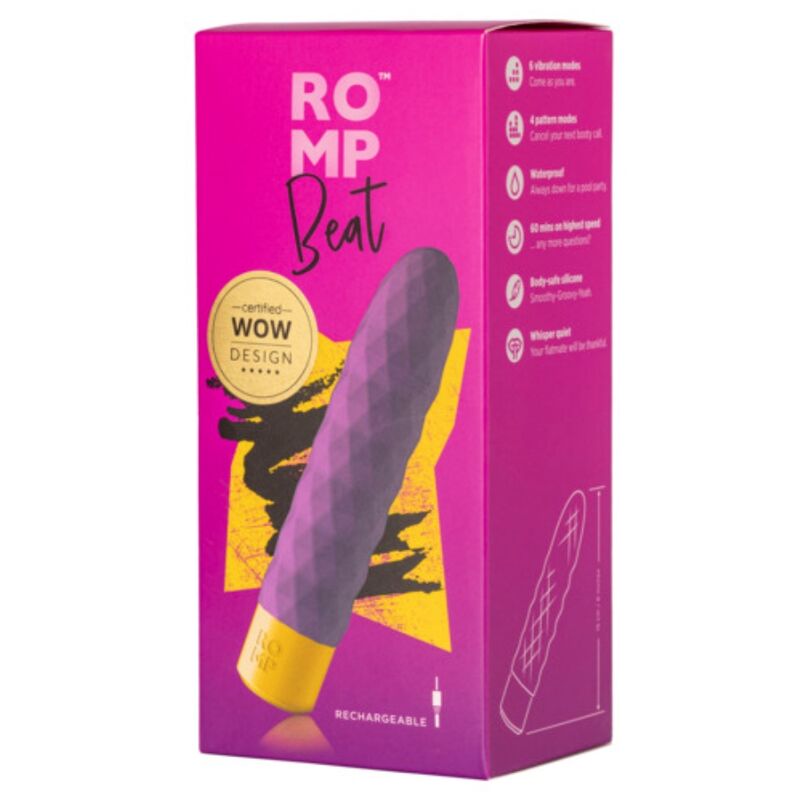 ROMP - BEAT MINI MULTIFONCTION VIBRATEUR BALLE VIOLET