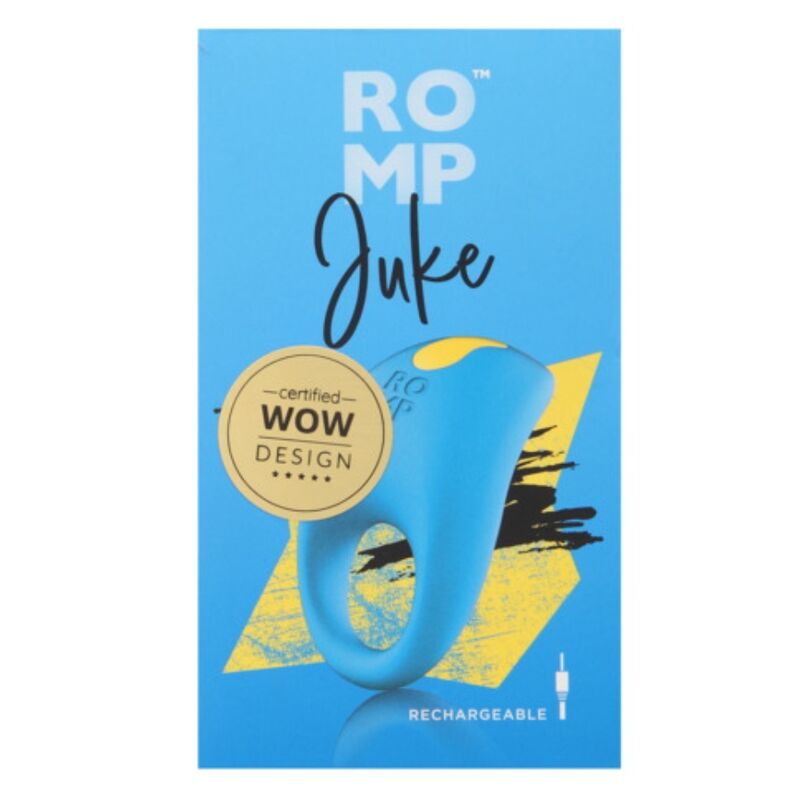 ROMP - JUKE ANNEAU PÉNIS EN SILICONE AVEC VIBRATEUR DE STIMULATION CLITORIALE
