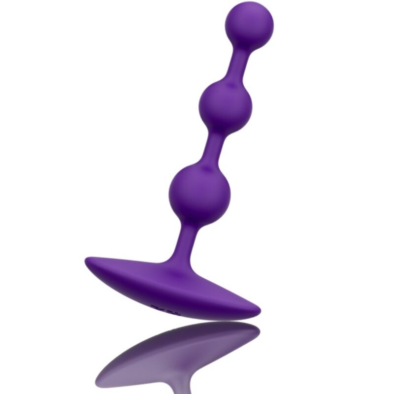 ROMP - AMP PERLES ANALES EN SILICONE FLEXIBLE VIOLETTES 12,5 CM