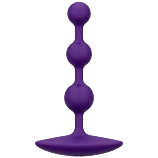 ROMP - AMP PERLES ANALES EN SILICONE FLEXIBLE VIOLETTES 12,5 CM