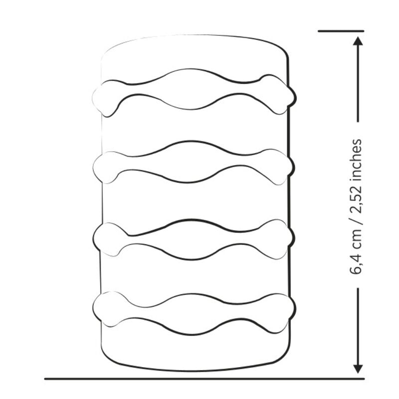 ROMP - MOSH MASTURBATEUR MÂLE TRANSPARENT AVEC GAINE RÉVERSIBLE DE 6 CM