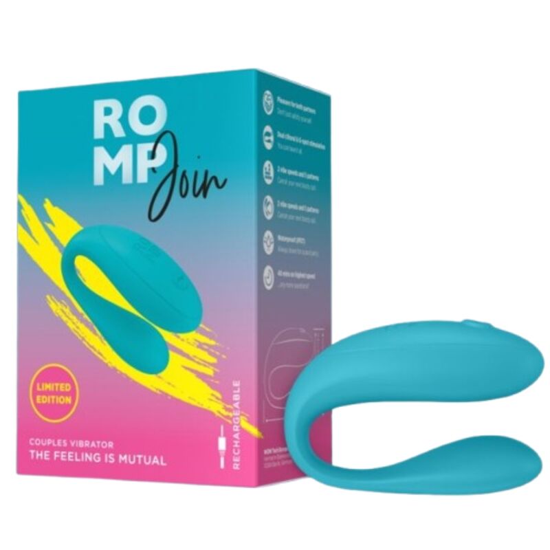 ROMP - JOIN VIBRATEUR TURQUOISE POUR COUPLES