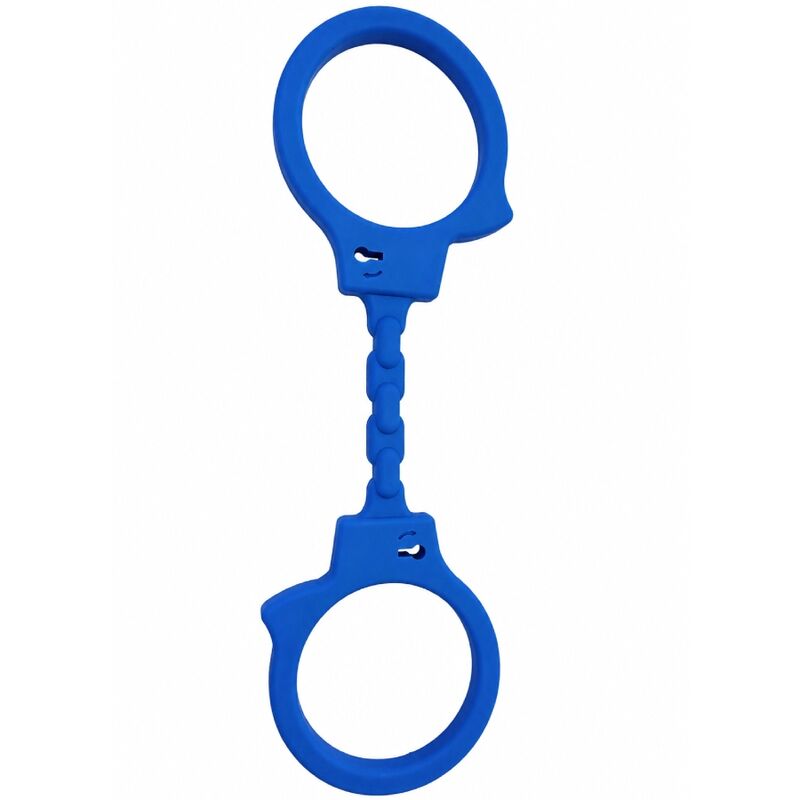 DIABLO PICANTE - MENOTTES EN SILICONE BLEUES