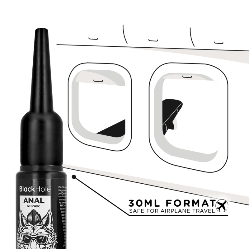 BLACK HOLE - APPLICATEUR DE LUBRIFIANT ANAL TAILLE S 30 ML