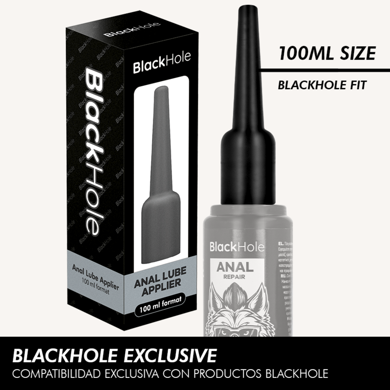 BLACK HOLE - APPLICATEUR DE LUBRIFIANT ANAL TAILLE L 100 ML