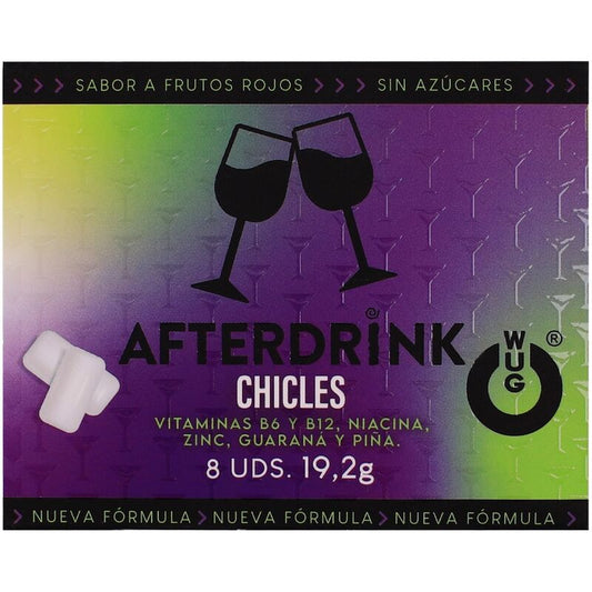 Chewing-gum WUG - Gueule de bois après l'alcool 8 unités