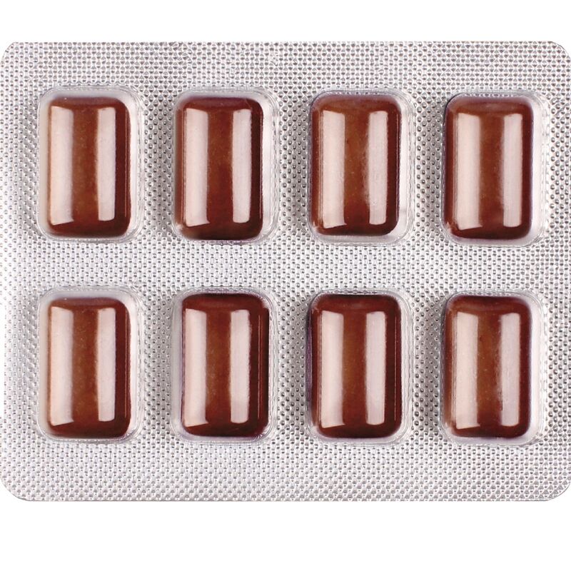 WUG POWER UP – Chewing-gum fonctionnel à la caféine et au café, blister de 8 pièces