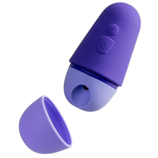 ROMP - STIMULATEUR CLITORIAL GRATUIT AVEC COUVERCLE, 10 NIVEAUX, RECHARGEABLE, VIOLET