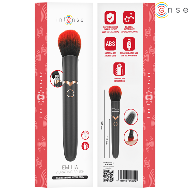 INTENSE - BROSSE VIBRANTE EMILIA 10 VIBRATIONS 16 CM