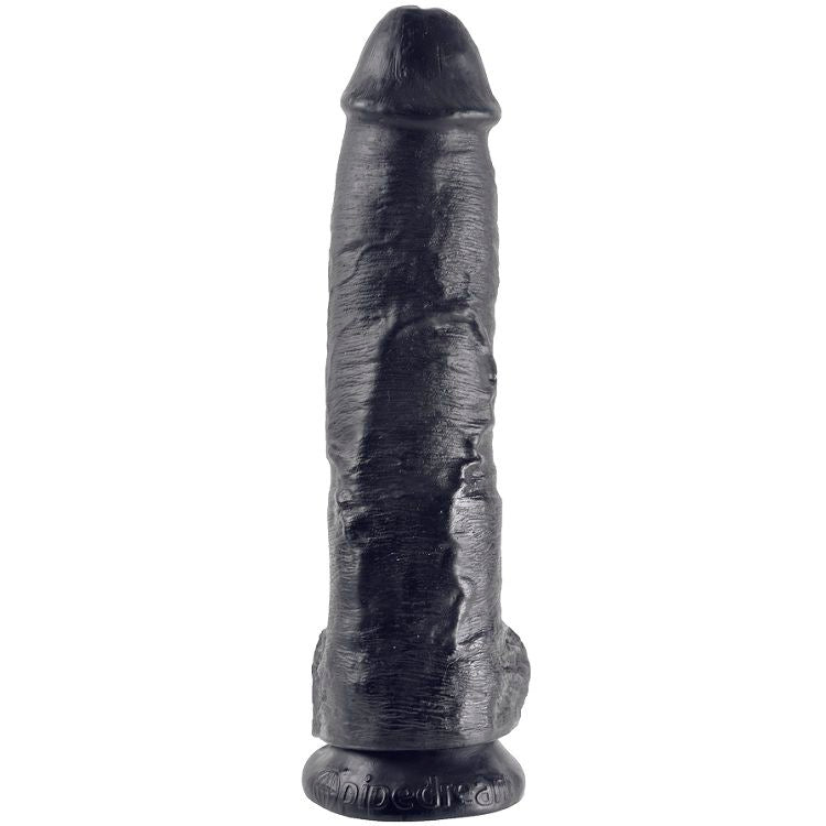 KING COCK - GODE NOIR AVEC BOULES 25.4 CM