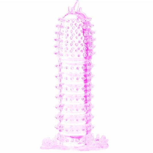 BAILE - GAINE PÉNIENNE  POINTS STIMULANTS ROSE 14 CM
