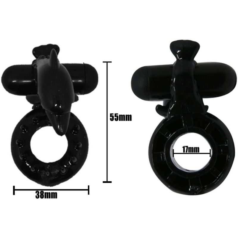 BAILE - ANNEAU DOUX AVEC STIMULATEUR CLITORIS DOLPHIN
