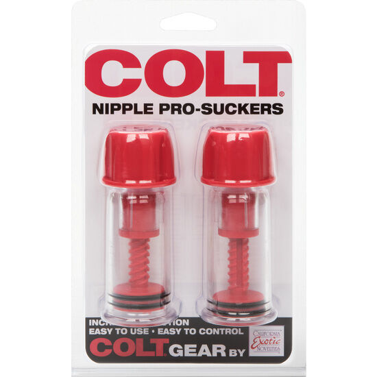 CALEXOTICS - VENTOUSES À TÉTINES COLT RED